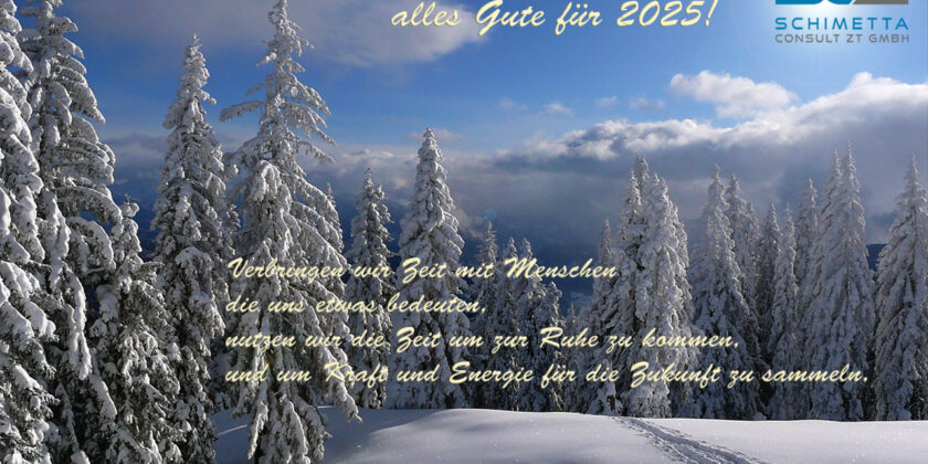 Frohe Weihnachten und ein glückliches Jahr 2025!